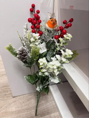 Christmas Flower With Bird