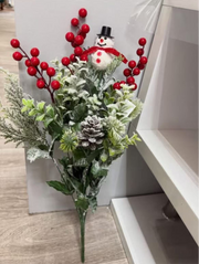 Christmas Flower With Snow man