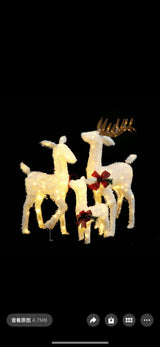 Light up Reindeer family