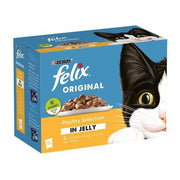 FELIX Original Poultry Selection in Jelly Pouch, 12x100g