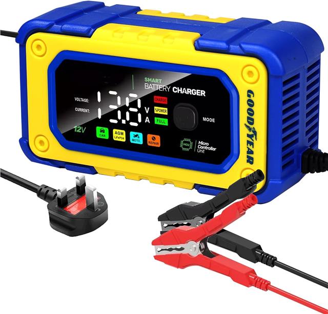 Goodyear 12V 7Amp Battery Charger