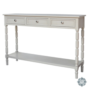 Lincoln 3 drawer console table subtle grey