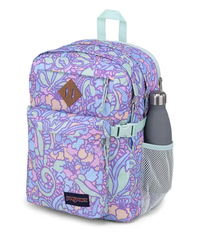 Jansport Main Campus backpack Fluid Floral Pastel Lilac