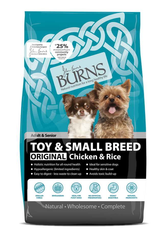 Burns Toy & Small Breed Original Chicken & Rice 2kg