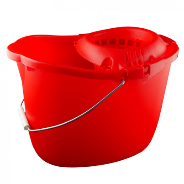 Mop Bucket Plastic Red 15 Litre