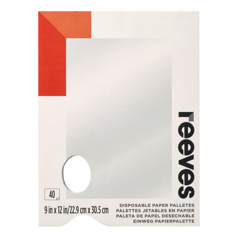 Reeves Disposable Paper Tear Off Palettes 9 x 12"