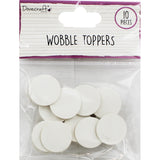 Dovecraft Essentials Wobble Toppers - 10 Pack, Craft Supplies