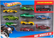 Hot Wheels 1:64 Scale 10-Pack Cars - Styles May Vary