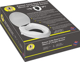Raised Toilet Seat & Cover - 2"/4"/6" Disabled Toilet Seat - Easy Fit Raised Toilet Seat (2" White Raised Seat)