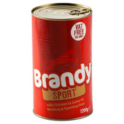 Brandy Sport Wet Dog Food Tin - Chicken in Gravy 1200g
