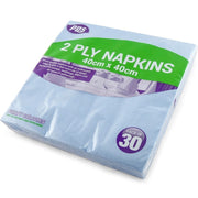 PPS 2ply Blue Napkins Tissues