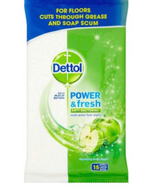 Dettol Clean & Fresh Multipurpose Wipes 15 Extra Large Green Apple
