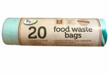 Tidyz Food Waste Bags 5 Litre (5L) Compostable Caddy Bin Liners - 20 Bags