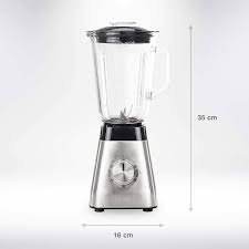 Princess Compact Glass Power Deluxe Blender, 1L, 500W Stainless Steel