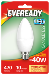 EVEREADY LED CANDLE: B22