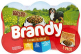 Brandy Wet Dog Food Tins - Chunks in Gravy Variety Pack (6 X 395g)