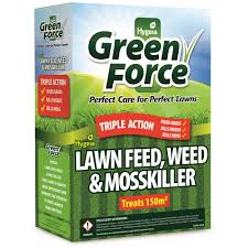 Hygeia Green Force Lawn Feed, Weed & Mosskiller - 3kg