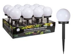 Plastic garden stick with solar cell & LED