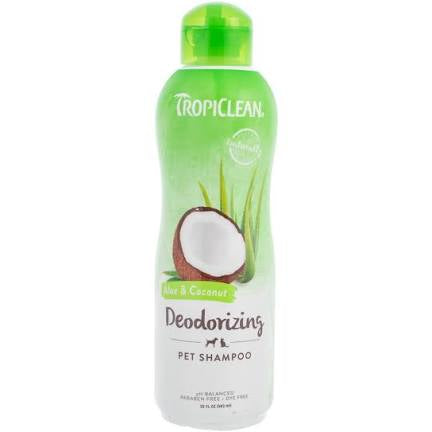 Tropiclean Aloe & Coconut Natural Pet Shampoo - Eliminates Odours
