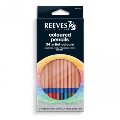 Reeves - 24 Assorted Coloured Pencils
