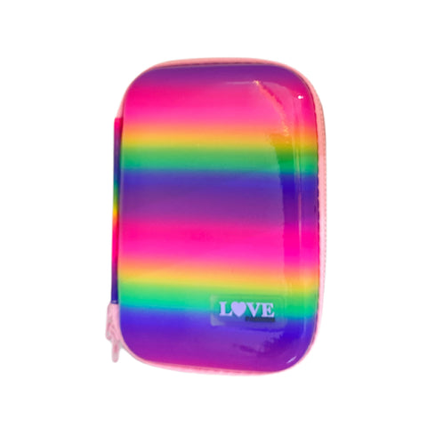 Multifunction Pencil Pouch Rainbow Pink