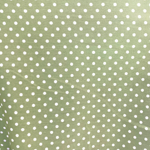 Polka Dot matcha green Fabric
