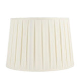 Pleated Lamp Shade Reversable Cream