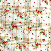 Strawberry beige check Fabric