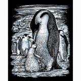 Penguins - Silver Scraper Foil
