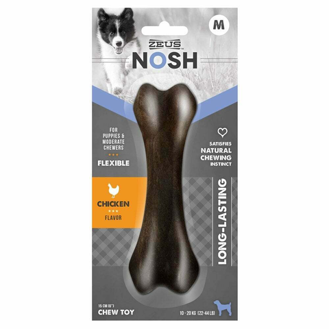 Zeus NOSH Flexible Chew Bone for Puppies - Chicken Flavour Dog Toy