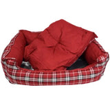 Republic of Pet Tartan Laze Red Dog Bed