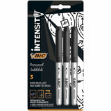 BIC Intensity Black Permanent Markers (Pack of 3)