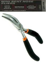 Mini Bent Nose Pliers Professional Anti Slip Grip Spring Release - W16