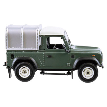 BRITAINS LAND ROVER DEFENDER 90 WITH CANOPY - GREEN