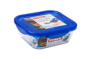 Pyrex Cook & Go Glass Square Dish With Lid 1.9L