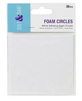 Dot & Dab Double Sided Adhesive 3D Craft Foam Circles Pads 15mm - Pack of 36