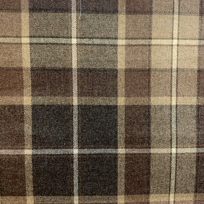 Brown Cheque Fabric
