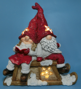 Christmas souvenir two dwarfs, GLOBAL CHRISTMAS, Ceramics, 39 cm