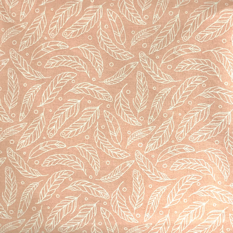 Pink Feather Fabric