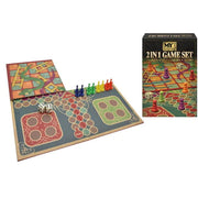 M.Y 2 In 1 Snakes And Ladders And Ludo Game Set