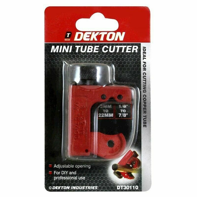 Dekton DT30110 Mini Tube Cutter For DIY & Professional Use 3 MM - 22 MM