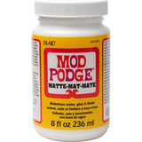 Mod Podge 8 oz Matte Waterbase Sealer, Glue and Finish, Clear