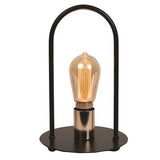 Metal Table Lamp with Vintage Filament Bulb 28cm