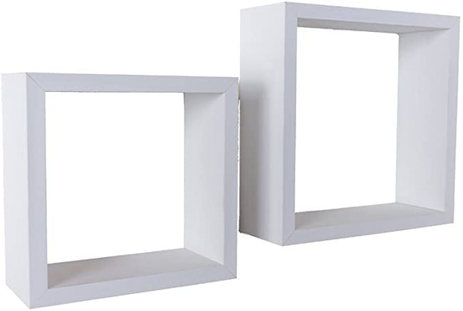 Core Products Set of 2pc cube shelf kit - white