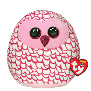 TY Squish-A-Boos Plush - PINKY OWL - 14 inch