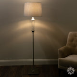 Ella glass cylinder floor lamp 160cm