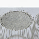 Mia Silver Metal Nest End Tables