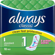 Always Classic Standard Intimate Inserts 10 pieces