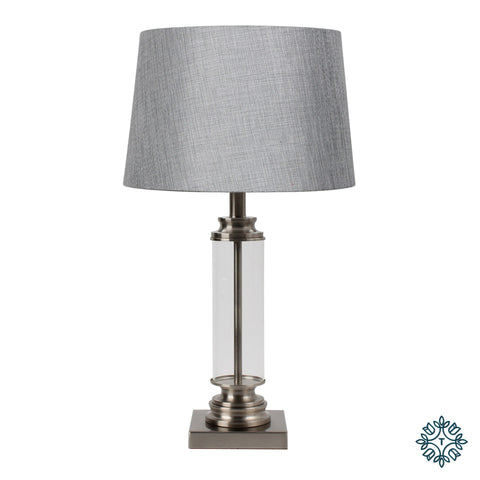 Ella glass cylinder table lamp 65cm