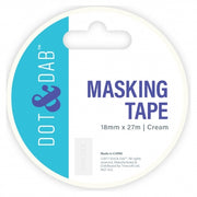 Dot and Dab Masking Tape 18mm Wide - 27m Roll
